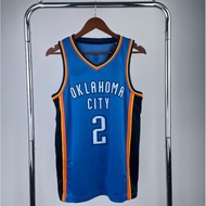 [Hot pressed]Oklahoma City Thunder Basketball Jersey With LOGO Williams Westbrook Holmgren Alexander