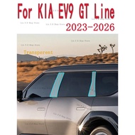 For KIA EV9 GT Line 2023-2026 B/C- Pillars Transparent TPU Protective Film Anti-scratch Repair Film 