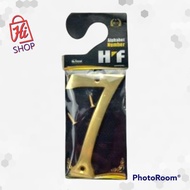 Brass Numbers for House Numbers 7