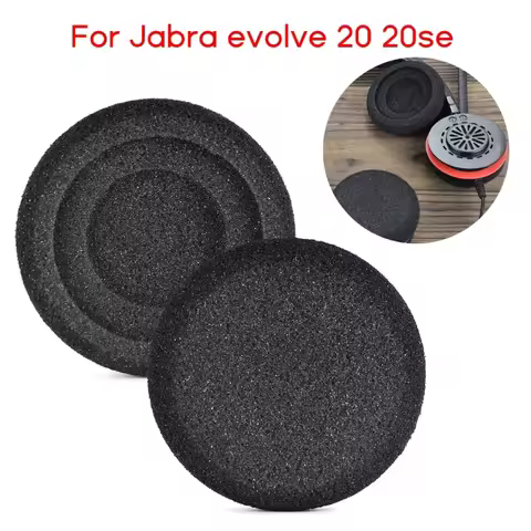 Soft Foam Ear Pads Replacement Ear Cushions for Jabra evolve 20 20se Headphone EarPads High Elastici