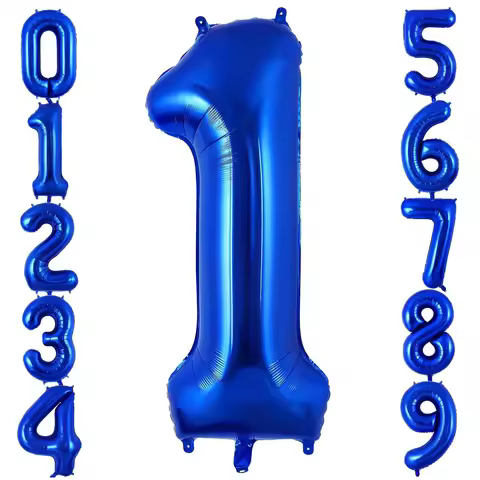 40 Inch Dark Blue Number Balloons Big Huge Foil Helium Birthday Party Celebration Decoration Large G