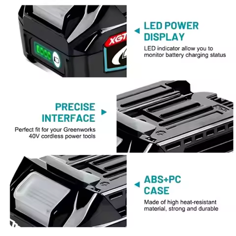 Makita 40V MAX XGT High Capacity Lithium Ion Battery 5000mAh BL4020 BL4025 BL4040 BL4050 BL4080 Powe