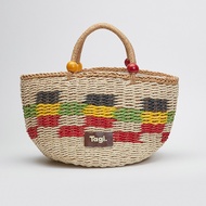 Tagi. Wooden Fruit Picnic Woven Basket กระเป๋าสะพายผญ กระเป๋าสะพาย