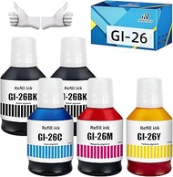Gi-26 Ink Refill Bottle Replacement for Canon GI 26 GI26 Pigment Ink Work for Canon MAXIFY GX3020 GX
