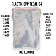 OPP Plastic CLOTHES GARMENT 04 100 pcs 20x27 20x30 23x30 23X35 25x35 28x35 30x37 30X39 35X39 Plastic