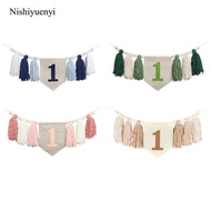 [Flameer] 1ST Birthday Decoration 1 Year Birthday Banner Photo Backdrop Photo Prop