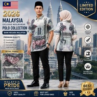 Jiashu-Malaysia Ringgit RM 1000 Polo T-Shirt Currency Banknote Print Collared Tee Breathable Soft Co