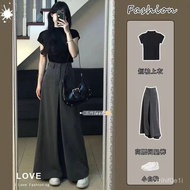 Summer Suit Casual 3089 People Fashion Women 2025 Plain Desire Style Temperament Short-Sleeved High-