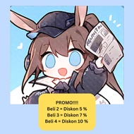 GANTUNGAN Arknights Chibi Keychain (A)