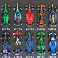 F1 Formula Car Assembly Ferrari Model Educational Assembly Toy Minifigure Small Particle Sports Car