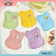 Pet Summer Cool and Breathable Small Tank Top Cat and Dog Clothes Pet Simple and Cute Clothes Elepha