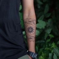 诠释灵魂草本纹身贴半永久花臂遮疤大图男维持防搓果汁刺青潮酷男Interpretation of Soul Herbal Tattoo Sticker Semi-permanent Flower Arm