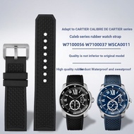 Suitable for Cartier Cartier Cartier London Tank W7100056 WSCA Series Rubber Watch Strap