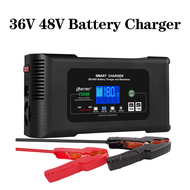 P3648 Car Battery Charger 36V 18A/48V 13A Smart Repair Safety Protection For 12V/24V Lithium LiFePO4