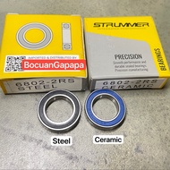 Bearing Hub Freehub Strummer 6802-2RS steel and hybrid ceramic