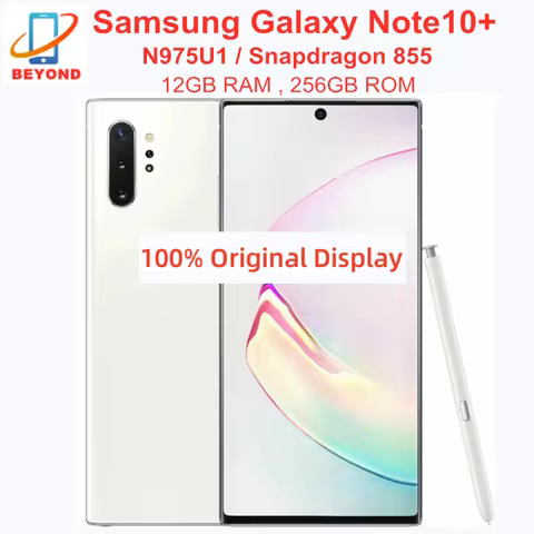 Samsung Galaxy Note 10 Plus Note10+ N975U1 12GB RAM 256/512GB ROM US Version Octa Core 6.8" AMOLED N