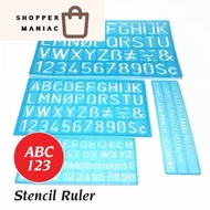 English Alphabet Stencil Ruler  ABC Ruler (STENCIL ALPHABET) / Pembaris Abc | 模板尺
