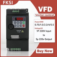 VFD 0.75/1.5/2.2KW 3/4KW requency Inverter  380V 220V  3phase Output Frequency Converter Variable Fr