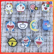 Doraemon Cartoon Staff ID Name Badge Holder Retractable Employees Nurses ID Tag Pass