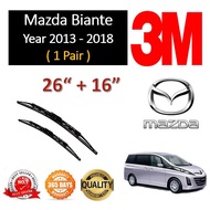 3M Standard Wiper Blades - Mazda Biante. Year 2013 - 2018 (26"+16") Bosch Advantage windscreen