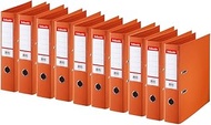 Esselte Standard 10 x Lever Arch Files Orange 75 mm Spine A4 Polypropylene 320240