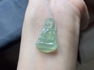 冰種晴底素衣觀音 天然緬甸翡翠A貨