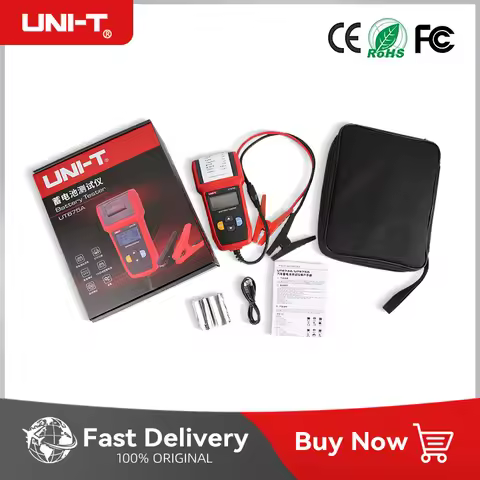 UNI-T Car Battery Tester UT673A UT675A 12V 24V DC Load Tester Capacity Meter Battery Checker Chargin