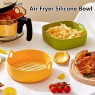 LL Silicone Air Fryers Oven Baking Tray Pizza Fried Chicken Airfryer Easy To Clean Basket Reusable Airfryer Pan Liner Accessories LL