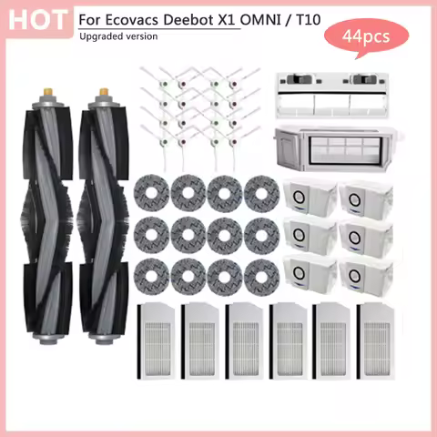 For Ecovacs Deebot X1 OMNI / T10 TURBO Accessories Robot Vacuum Cleaner Parts Dust Bag Hepa Filter M