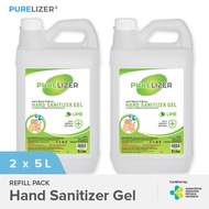 sale Hand Sanitizer Gel 10 Liter PURELIZER Refill Handsanitizer 5L x2