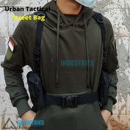 [ORIGINAL A INDUSTRIES] Tas Hp Mini Pria, Tas Selempang Mini Tactical, Tas Selempang Dada Rompi Mini