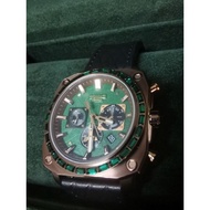 PROMO TOMAZ Men's Watch Jezper (Green) with Swarovski Stone Model TQ021B-D4u + FREE BELT TOMAZ
