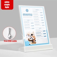 Touch Menu Board with Multi-Light LED Display Board led Light Menu Board Menu Board Display Durable 