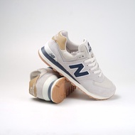 Sepatu New Balance ML 574 Beige Navy original Sneakers Murah
