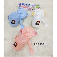 PERALATAN Feeding SET Contains 6pcs I BABY Tableware LUSTY BUNNY LB1330 BABY GIFT I BPA FREE Plastic