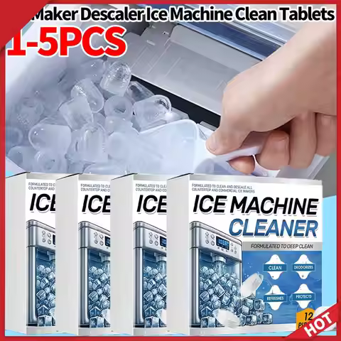 1-5Pcs Kitchen Cleaning Descaling Agent Ice Maker Descaler Ice Machine Clean Tablets Deodorizing Des