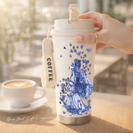 TERMOS Emily Corpse Bride 500ml Stainless Steel SUS316 Tumbler, Leak-Proof Drinking Bottle, Hot and 