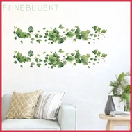 [finebluek7] Wall Sticker Green Self Adhesives Removable Decoration Wall Decal,Leaves for