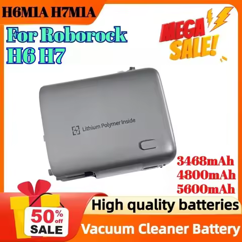3468mAh 4800mAh 5600mAh H6M1A H7M1A Rechargeable Battery for Roborock H6 H7 Vacuum Cleaner Accessori