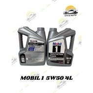 Mobil 1 Excellent Wear Protection 5W50 SN Advanced Fully Synthetic Engine Oil 4L