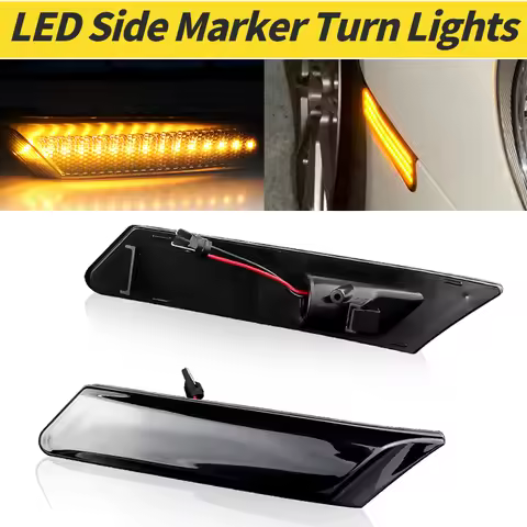 A Pair Car LED Side Marker Lights Sequential Blinkers For 911 Carrera S Targa 4S Carrera 4 Turbo GT2
