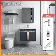 CORRO Modern Design Bathroom Basin Cabinet Stainless Steel Basin Cabinet Wash Basin With Mirror Cabinet
