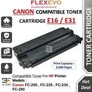 E16 E-16 E 16 E31 E-31 E 31 Compatible Toner Cartridge Black for FC-200 FC200 FC-220 FC220 FC-230 FC