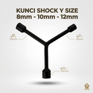 Y-socket WRENCH SIZE 8mm 10mm 12mm - TYPE WRENCH - Y-socket wrench