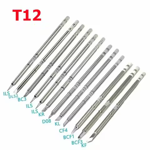 Free shipping T12 Electric Soldering Iron Tips T12-K B2 BC2 ILS JL02 D24 KF BCF1 I KR For Hakko fx95