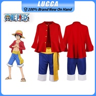 One Piece Luffy Costume for Adult Kids 4 Sizes Luffy Cosplay Costum Monkey D Luffy Costume Polyester