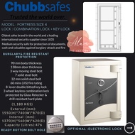 CHUBBSAFES Fortress Size 4 (1180KGS) Safe Box Safety Box Security Safes Peti Keselamatan 保险箱