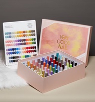 Popular 58 Color Korean Macaron Sweetheart gel Set Macaron Set of Nail Gel Polish with chart
