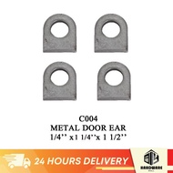 4pcs Metal L Door Ear Bracket Steel Gate Window Grill Padlock Eye Grille Welding Braket Besi Telinga Pintu Pagar 门耳 DEB0