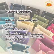 CIAOOLARIZZSZ!! Blooming Your Days Premium Paperbag Jasmine Warna pastel tas kertas dus teng teng ka
